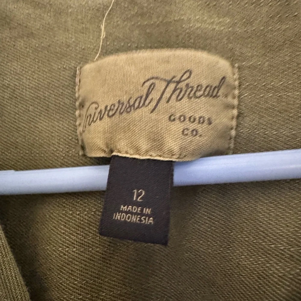 Universal Thread Olive Green Jumpsuit with Tie Waist - Picture 4 of 5